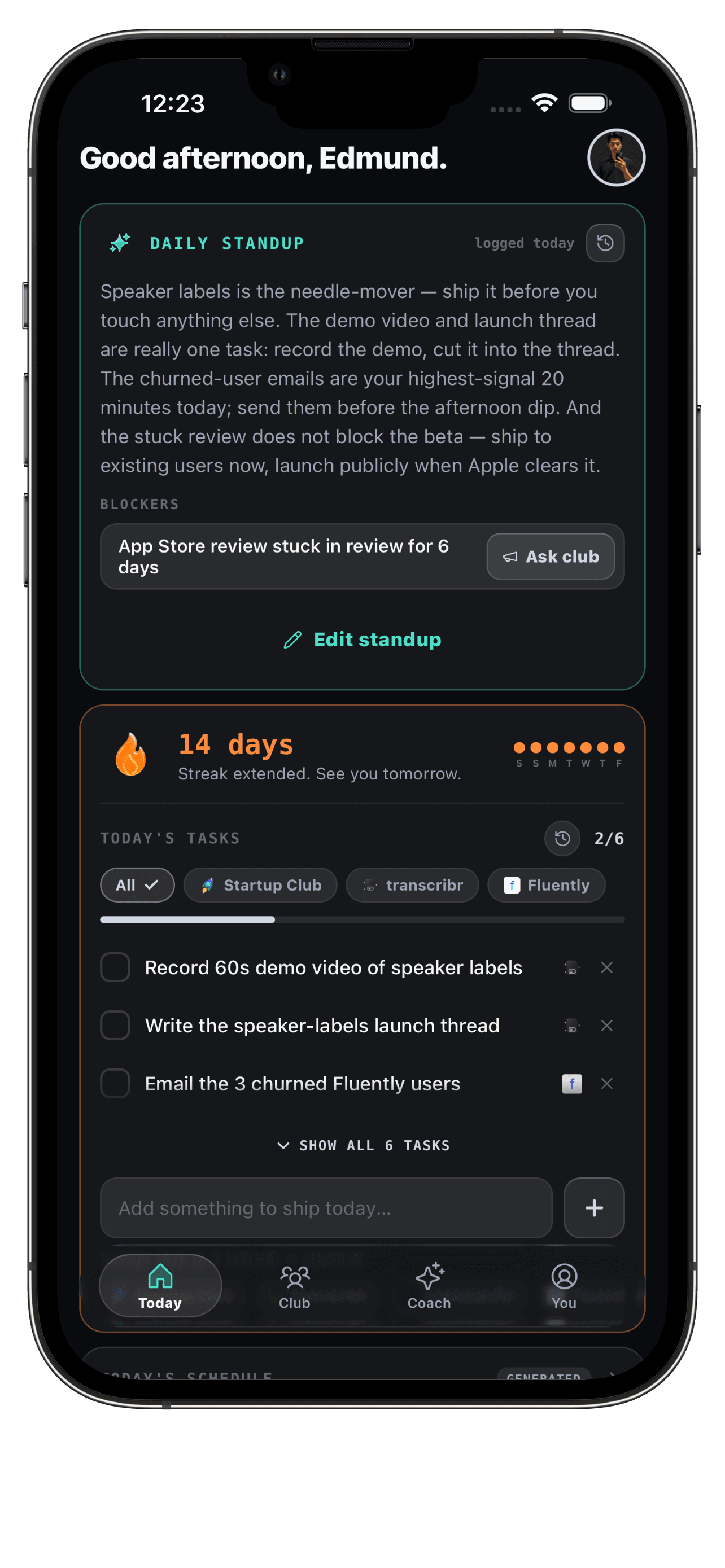 Borderless verified revenue leaderboard captured from the release build